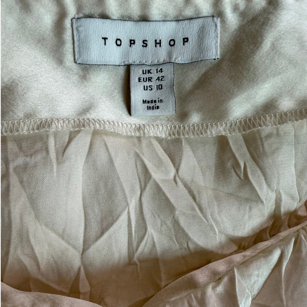Topshop Ivory Lace Panel Midi Skirt Women’s US 10 EU 42- NWT - Picture 4 of 12